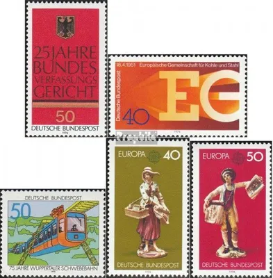 Produktbild von Briefmarken BRD (BR.Deutschland) 1976 Mi 879,880,881,890-891 (kompl.Ausg.) gestempelt 25 Jahre Bundesverfassungsgericht