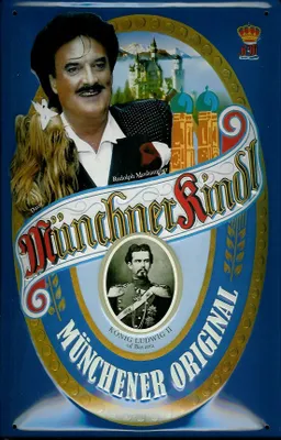 Produktbild von Blechschild Münchner Kindl Bier Rudolf Mooshammer München retro Schild Kneipenschild