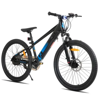 Produktbild von JOYSTAR 24‑Zoll Elektro‑Mountainbike für Jugendliche, 24V 5.2Ah Akku, 25 km/h, Federgabel, verstellbarer Sattel, Scheibenbremse
