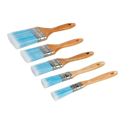 Produktbild von Silverline Malerpinsel Satz Pinsel 5er Set mit synthetischen Borsten