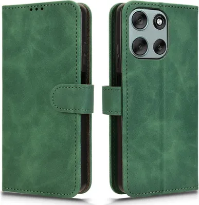 Produktbild von Motorola Moto G56 Hülle - Coverup Klapphülle - Grün