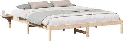 Produktbild von vidaXL Bettrahmen Natur 180 x 200 cm Massives Kiefernholz