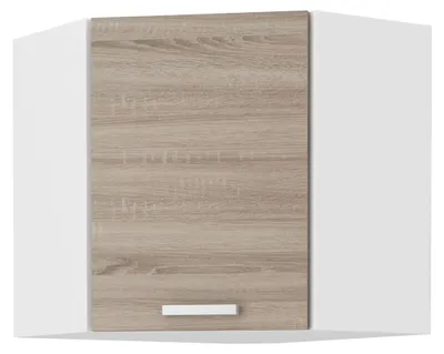 Produktbild von Küchen Eckhängeschrank 58x58 cm für das Modell „Dave 240 Eiche Sonoma Trüffel“