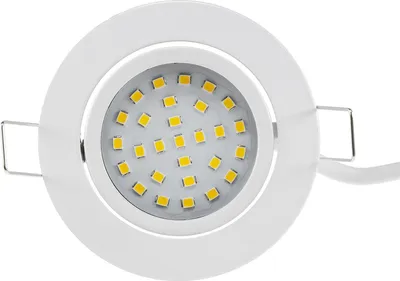 Zdjęcie produktu dla ChiliTec LED lampa wpuszczana Flat-26 ciepła biel 80x26mm, 4W, 330lm, biała obudowa