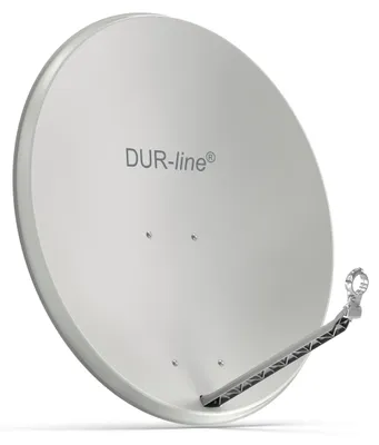 Produktbild von DUR-line Select 85/90cm Satellitenschüssel Alu hellgrau