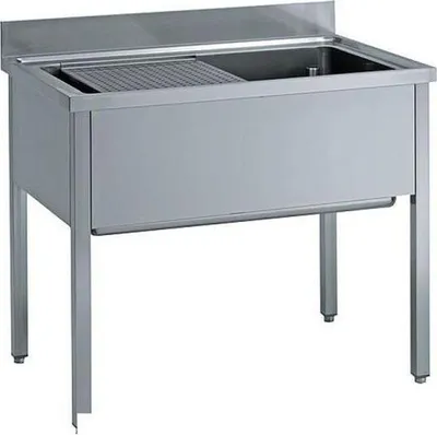 Produktbild von KBS Topfspüle 1600x700x850 mm mit Aufkantung 1 Becken ohne Grundboden