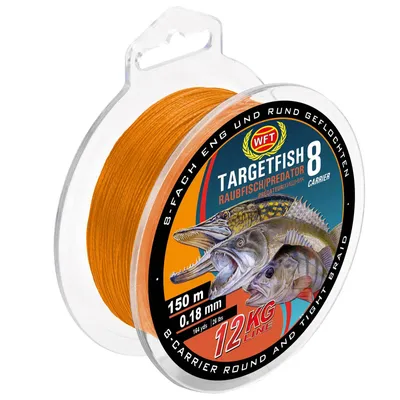 Produktbild von WFT TF8 Raubfisch orange 150m 10KG 0,15