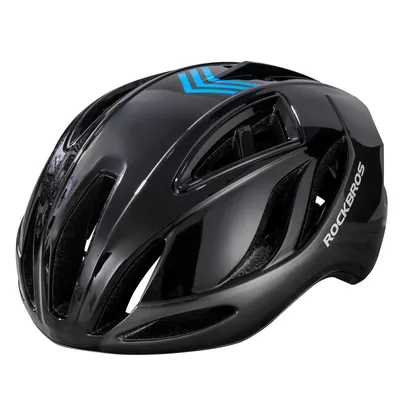 Obrázek produktu pro ROCKBROS Cyklistická přilba Silniční cyklistická přilba 58-62CM Muži Dámy Dospělí pro MTB Silniční cyklistická přilba Černý titan (lesklý)