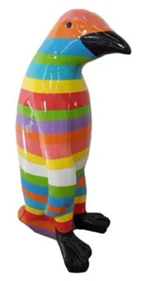 Produktbild von Moderne Figur Pinguin Kunststoff Skulptur Statuen Figuren Dekoration 120cm Deko