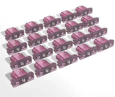 Mini-LP-Flachsicherungen 4 A, rosa, 20 Stück für Kfz