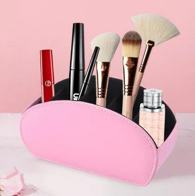 Produktbild von Büro-Sitzgegend-Organiser - Kiste für Arbeitsbedarf - Einzelstück - Fernbedienungsschutz - mit 5 Abteilungen - PUschlauch-Lederzubehör in leuchtendem Rosa-Design - für Papierarchivierung - Arbeitsbedarf-Accessoires in rosa Farbe