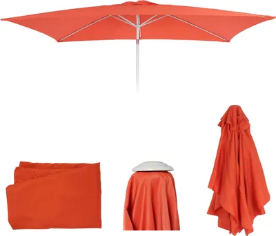 Produktbild von Náhradný poťah na slnečník N23, náhradný poťah na slnečník, 2x3m obdĺžniková látka/textil 4,5kg UV 50+ ~ terakota