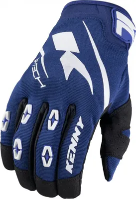 Productafbeelding van Rukavice KENNY RACING SF-TECH, geschikt voor cross/enduro, in de kleuren blauw/wit/zwart