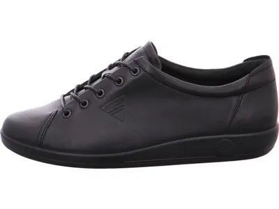 Image de Ecco Soft 2.0  Veterschoenen Laag - Zwart - Maat 36