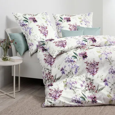 Produktbild von Janine Interlock Feinjersey Bettwäsche Carmen S 55128-05 lila beere 155x200 cm + 80x80 cm