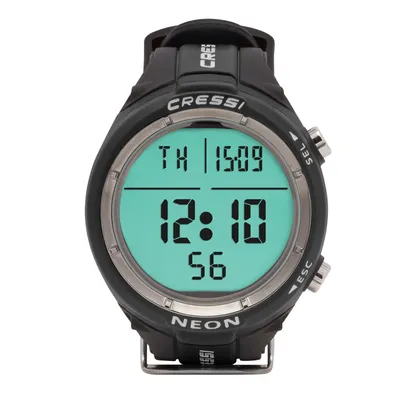 Produktbild von Cressi NEON Tauchcomputer mit Armband im Uhrenformat, Farbe:schwarz/schwarz