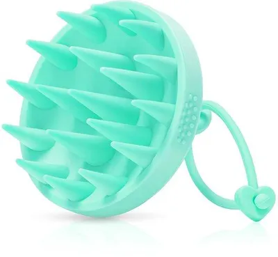 Image de Brosse en silicone pour le cuir chevelu, pour les soins des cheveux secs ou mouillés
