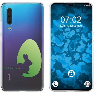 Produktbild von PhoneNatic Case kompatibel mit Huawei P30 Silikon-Hülle Ostern M2