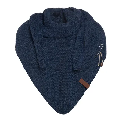 Immagine prodotto di Knit Factory Coco Sciarpa triangolare 190x85 cm liscia Blu scuro