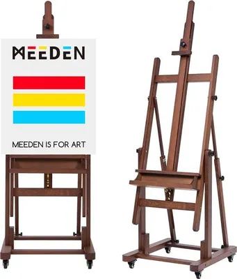 Image de Chevalet professionnel en hêtre, réglable en hauteur, 1 pièce