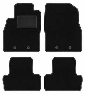 Productafbeelding van Velours automatten voor Opel Ampera I 2012-2017 (hatchback) – 4-delig, zwart, op maat – Wielganizator LUX