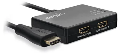 Zdjęcie produktu dla InLine 65009C, HDMI, 2x HDMI, Czarny, 3840 x 2160 px, 4K Ultra HD, 12 bit