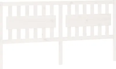 Produktbild von vidaXL Bett-Kopfteil Weiß 185,5x4x100 cm Massivholz Kiefer