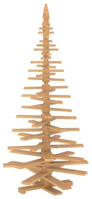 Imagen del producto de vidaXL Árbol de Navidad de madera KOTKA, 210 cm, madera maciza de pino