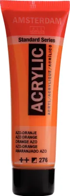 Productafbeelding van Amsterdam Standaard Acrylverf, tube van 20 ml, kleur: Azo-Oranje 276