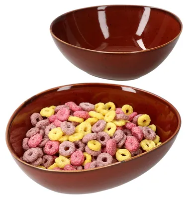 Produktbild von 2x Müslischale Marron Taste 2 Pers. Soup-Bowl Salat Dessert Porzellan Kastanie