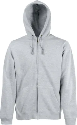 Produktbild von Pánska bunda s kapucňou Fruit Of The Loom BC1369 (5XL) (sivá škvrnitá)