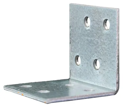 Produktbild von GAH Winkelverbinder, Lochplattenwinkel, sendzimirverzinkt, 40 x 40 x 40 mm, Stärke: 2 mm