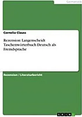 Produktbild von Rezension: Langenscheidt Taschenwörterbuch Deutsch als Fremdsprache