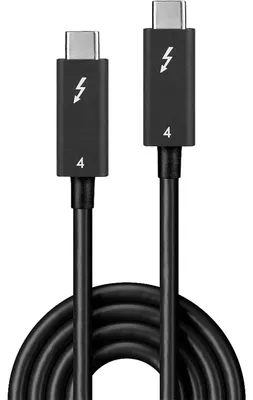 Produktbild von Thunderbolt 4 Kabel, 40 Gbit/s (schwarz, 2 Meter)