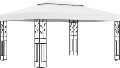Produktbild von Pavillon mit Doppeldach 3x4 m Weiß