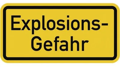 Produktbild von Dreifke® Schild Explosionsgefahr, Aluminium, reflektierend RA1 (Typ 1), 600x3...
