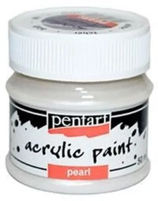 Zdjęcie produktu dla Perłowa farba akrylowa Pentart 50 ml - biel