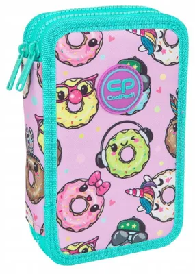 Produktbild von Piórnik podwójny z wyposażeniem Jumper 2 Happy Donut