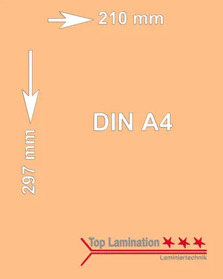 Produktbild von 100 Blatt aprikose 120 g/m² A4 (210x297mm) Tonpapier bedruckbar Premium Farbpapier