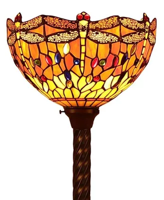 Immagine prodotto di Lampada da terra con paralume in vetro colorato