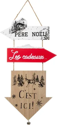 Produktbild von Holzschild mit 3 pfeilen h 51 cm - Feeric Lights & Christmas
