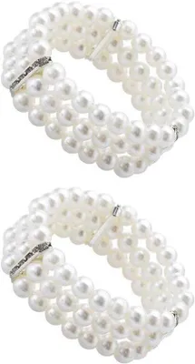 Produktbild von Weißperlen Armband 20er Stil Handgemacht