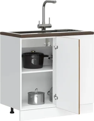 Produktbild von Hochwertig Küchenunterschrank Porto Altholz-Optik Holzwerkstoff 854306