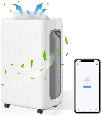 Obrázok produktu pre Odvlhčovač vzduchu Bettizia - WIFI - 26 l / deň, 4,5 l nádoba, do 30 m², elektrický, sušenie bielizne, 24H časovač, automatický režim - výkon odvlhčovania miestnosti