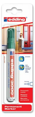 Produktbild von Edding 3000, Grün, Rundspitze, Mehrfarbig, 1,5 mm, 3 mm, Multi