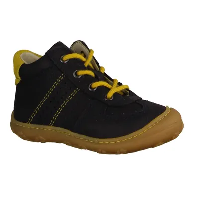 Produktbild von Ricosta Sami 1200602180 Halbschuhe Jungs, Leder, Blau, Erstlingsschuhe, - Kinderschuhe Lauflernschuhe Gr. 18 - 26, Blau, leder (barbados/velour)
