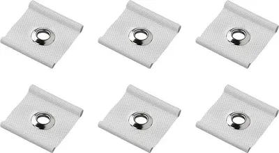 Immagine prodotto di Gancio con occhiello per binario tenda 5/6mm e 7/8mm - set da 6 pezzi