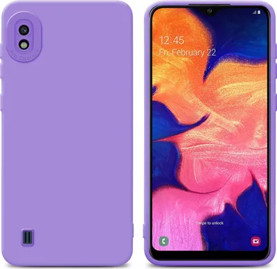 Zdjęcie produktu dla Pokrowiec Cadorabo do Samsung Galaxy A10 w kolorze fioletowym, silikonowe etui TPU na telefon komórkowy