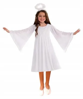 Produktbild von Fiestas Guirca Engelskostüm Kinder Größe 122/128 Weiß