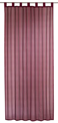 Zdjęcie produktu dla Elbersdrucke szalik pętla paski woal 04 bordowy czerwony przezroczysty 245x140 cm